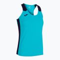 Дамска тениска за бягане Joma Record II Tank Top fluor turquoise/navy 6