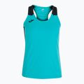 Дамска тениска за бягане Joma Record II Tank Top turquoise/black