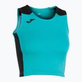 Дамска тениска за бягане Joma Record II Top тюркоазено/черно 2