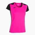 Дамска тениска за бягане Joma Record II fluor pink/black 5