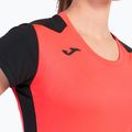 Дамска тениска за бягане Joma Record II fluor coral/black 6