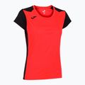Дамска тениска за бягане Joma Record II fluor coral/black 7