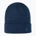 Зимна шапка BUFF Heavyweight Merino Wool solid night blue
