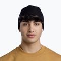BUFF Зимна шапка с кръстосана плетка в черно 3