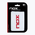 Хавлиени накитници NOX Wristband with Logo 2 szt. white/red