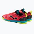 Joma Tactico IN мъжки футболни обувки coral/turquoise 3