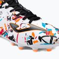 Joma Evolution FG мъжки футболни обувки бяло/черно/оранжево 7