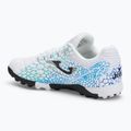 Мъжки футболни обувки Joma Maxima TF white/turquoise 3