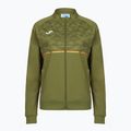 Женски потник за бягане Joma Record III Full Zip зелен
