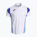 Мъжка тениска за тенис Joma Montreal white/sky blue