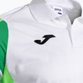 Мъжка тениска Joma Montreal бяло/флуорово зелено 4