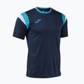 Мъжка тениска/фланелка за тенис Joma Terra dark navy/turquoise fluor 3