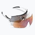 Очила за колоездене Tifosi Alliant 3 white black/smoke/ac red/clear
