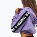 Дамски суитшърт NEBBIA Crop с качулка Iconic lilac 4