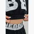 Дамски суитшърт за тренировка NEBBIA Cropped Hoodie Muscle Mommy black 5