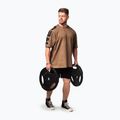 Мъжка тениска за тренировка NEBBIA Washed-Off Lifting Club light brown 5