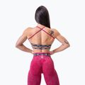 Дамски клин за тренировка NEBBIA Washed High Waisted Legacy red 4