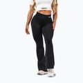Дамски тренировъчен клин NEBBIA Flow Seamless High Waist Sculpting Flared Black