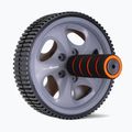 Колело за упражнения за коремни мускули GymBeam Ab Wheel черно/сиво/оранжево