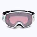 Детска скиорска маска Blizzard 963 DAO white shiny/rosa/silver mirror 2