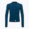 Мъжки потник за велосипед Shimano Vertex Thermal LS Jersey син PCWJSPWUE13MD2705