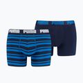 Мъжки боксерки PUMA Heritage Stripe 2 чифта blue