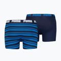 Мъжки боксерки PUMA Heritage Stripe 2 чифта blue 2