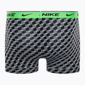 Мъжки боксерки Nike Everyday Cotton Stretch Trunk 3Pk BAU с геометричен печат/студено сиво/черно 3