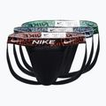 Мъжки слипове Nike Dri-FIT Everyday Cotton Stretch Jock Strap 3 чифта black/red/aquarius blue/stadium green