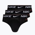 Мъжки слипове Nike Dri-Fit Hip Logo 3 чифта black/black/black