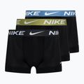 Мъжки боксерки Nike Dri-Fit Essential Micro Trunk 3 чифта черно/звездно синьо/перлено/антрацит