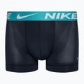 Мъжки боксерки Nike Dri-Fit Essential Micro Trunk 3 чифта синьо/синьо/зелено 2