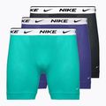 Мъжки боксерки Nike Everyday Cotton Stretch 3 чифта прашен кактус/източно синьо/тъмночервено