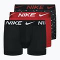 Мъжки боксерки Nike Dri-Fit Essential 3 бр. swoosh life print/uni red/black
