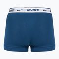 Мъжки боксерки Nike Everyday Cotton Stretch Trunk 3 чифта светло армейско синьо/синьо force/бял колан 3
