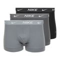 Мъжки боксерки Nike Everyday Cotton Stretch Trunk 3 чифта черно/желязна игра/студено сиво с висока лъскава текстура wb