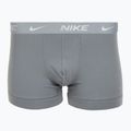 Мъжки боксерки Nike Everyday Cotton Stretch Trunk 3 чифта черно/желязна игра/студено сиво с висока лъскава текстура wb 2