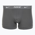 Мъжки боксерки Nike Everyday Cotton Stretch Trunk 3 чифта черно/желязна игра/студено сиво с висока лъскава текстура wb 3
