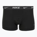 Мъжки боксерки Nike Everyday Cotton Stretch Trunk 3 чифта черно/желязна игра/студено сиво с висока лъскава текстура wb 4