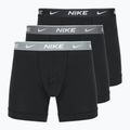 Мъжки боксерки Nike Everyday Cotton Stretch 3 чифта би/желязно сиво/ясно сиво с висока лъскава текстура wb