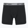 Мъжки боксерки Nike Everyday Cotton Stretch 3 чифта би/желязно сиво/ясно сиво с висока лъскава текстура wb 6