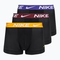 Мъжки боксерки Nike Dri-Fit Essential Micro Trunk 3 чифта black university gold/deep night/dark team red wb