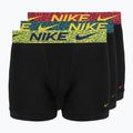 Мъжки боксерки Nike Dri-Fit Essential Micro 3 pairs blklightcrimson/ brightcitron/evergreenaur