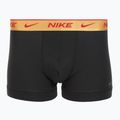 Мъжки боксерки Nike Everyday Cotton Stretch Trunk 3 чифта червено/ университетско червено/ пшенично златно/ черно висок блясък wb 2