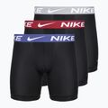 Мъжки боксерки Nike Essential Micro 3 чифта black/sapphire/wolf grey/team crimson