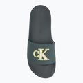 Мъжки джапанки Calvin Klein YM0YM01281 Jelly Mono PU Seaside Aqua/White 5