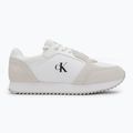 Calvin Klein Дамски обувки YW0YW01644 Runner Laceup Sock Mg Nylon Mix Bright White/Black 2