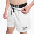 Мъжки къси панталони Calvin Klein Medium с двойна лента за плуване white 8