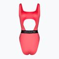 Дамски бански костюм от една част Calvin Klein Cut Out One Piece-RP calypso coral 2