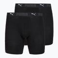 Мъжки боксерки Cotton Long 2 pack black